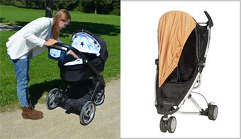 Solskydd barnvagn