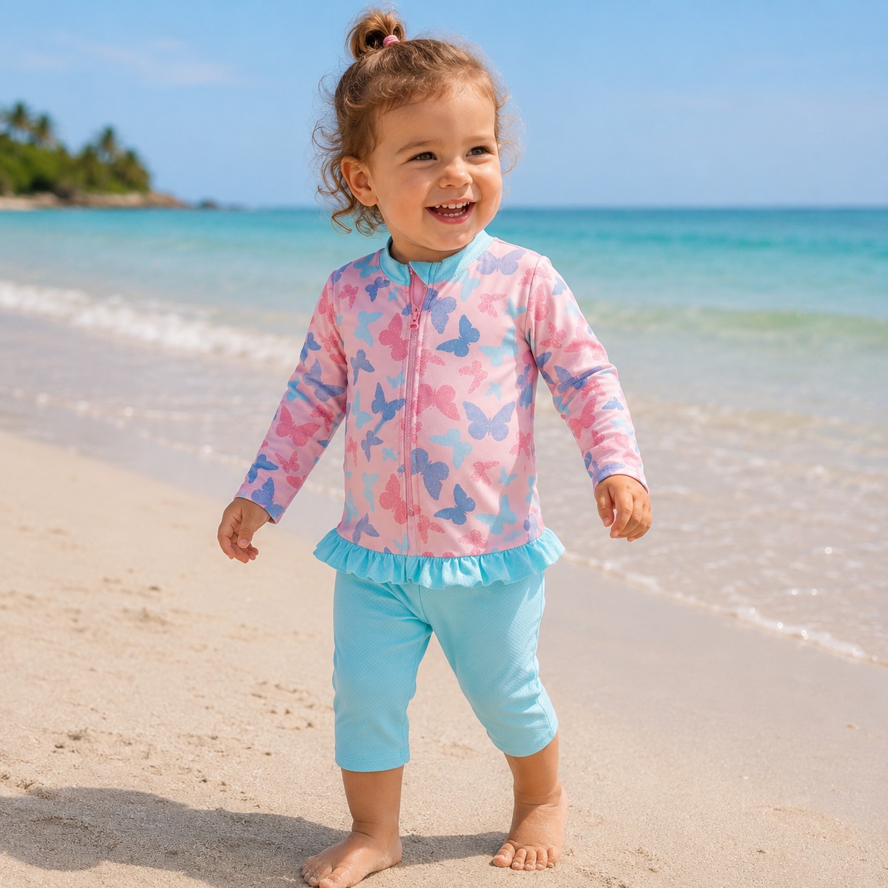 UV-dräkt för barn - Playshoes Butterfly