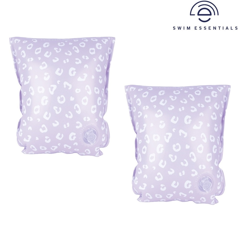 Armpuffar - Swim Essentials Baby Lilac Leopard