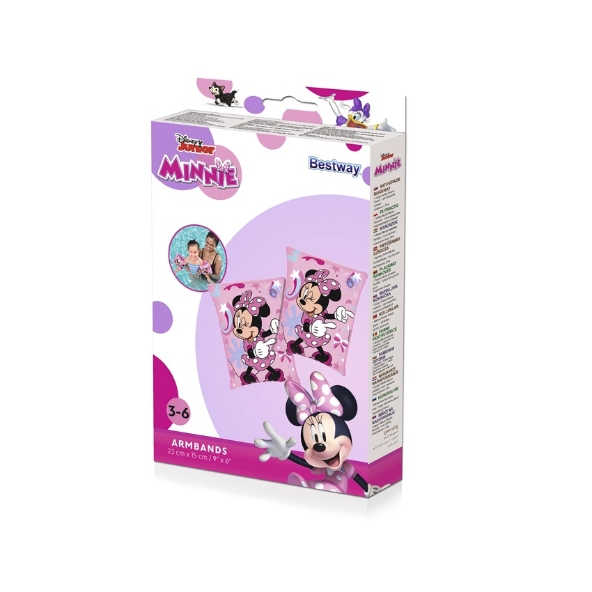 Uppblåsbar badring Bestway Minnie Mouse Pink