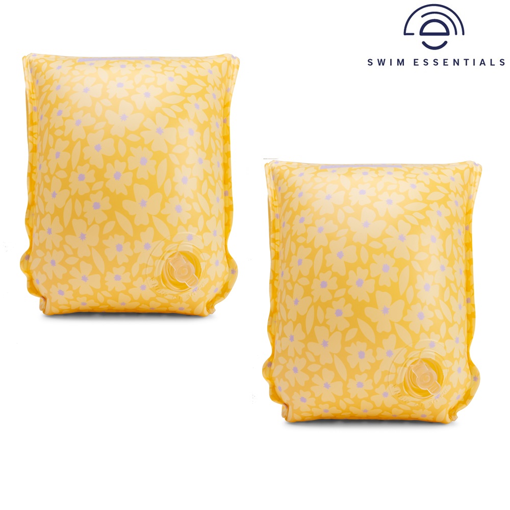 Armpuffar för barn Swim Essentials Yellow Flowers