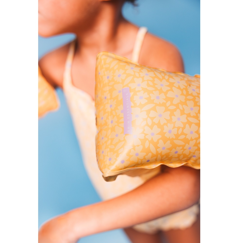 Armpuffar för barn Swim Essentials Yellow Flowers