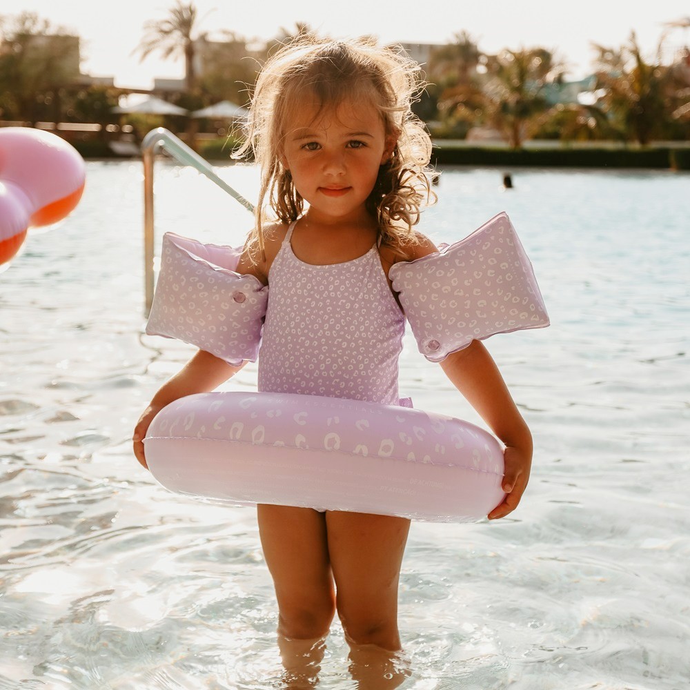 Armpuffar för baby Swim Essentials Lilac Leopard