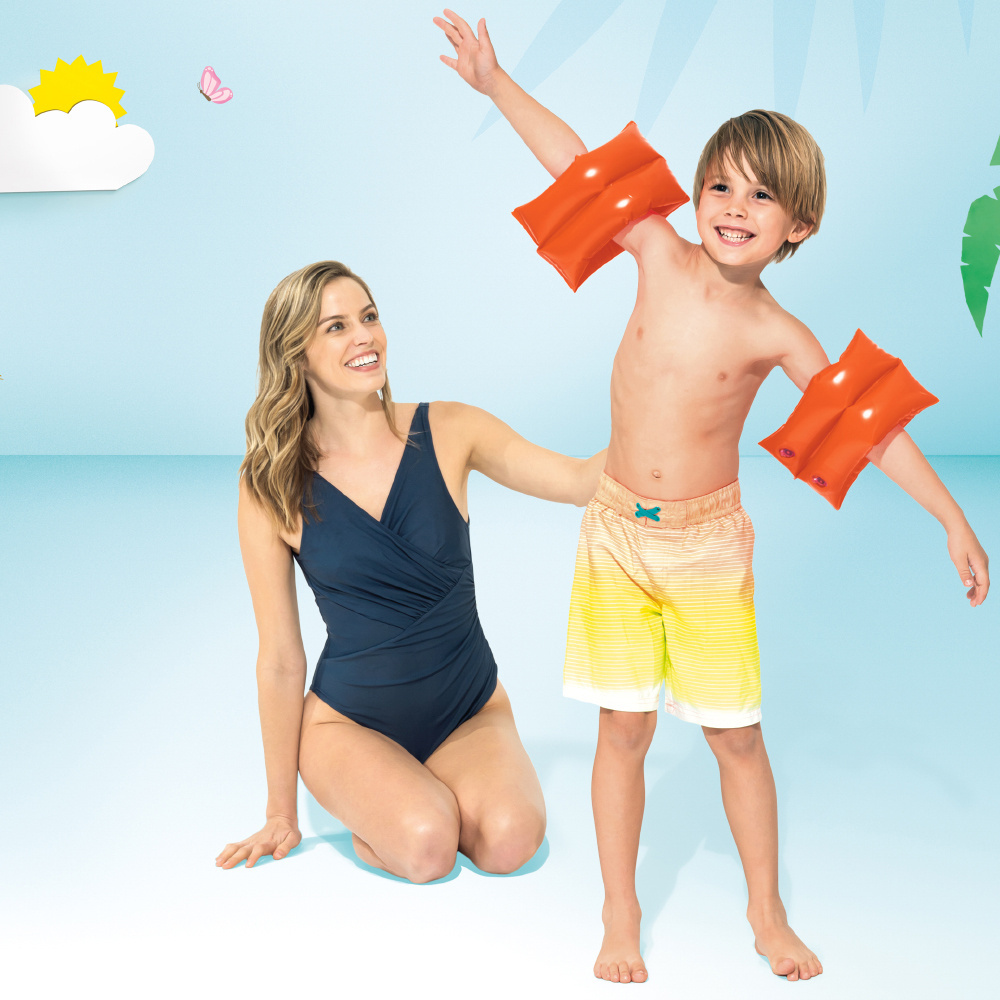 Armpuffar för barn Intex Large Orange Armpuffar för barn Intex Large Orange