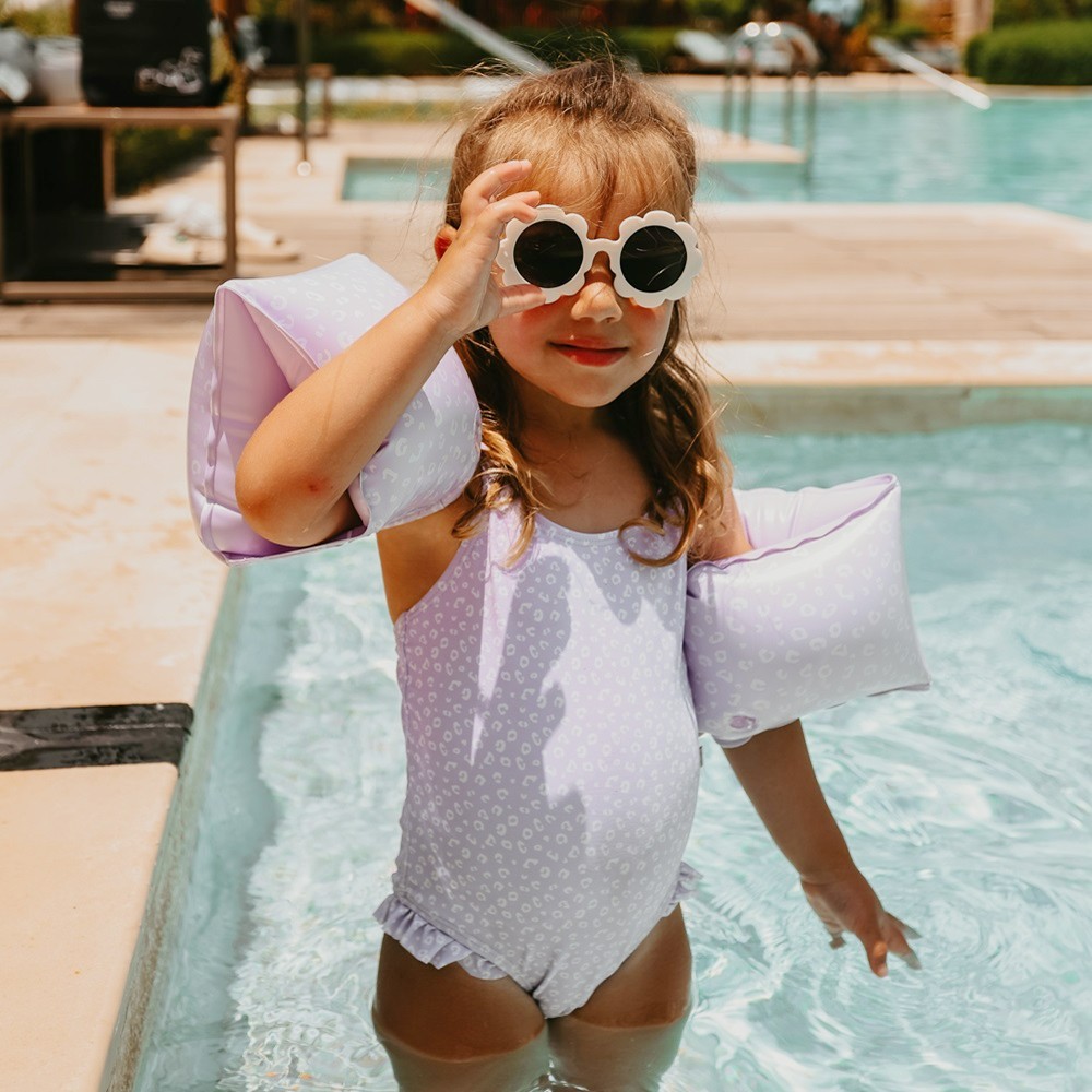 Armpuffar för barn Swim Essentials Lilac Leopard