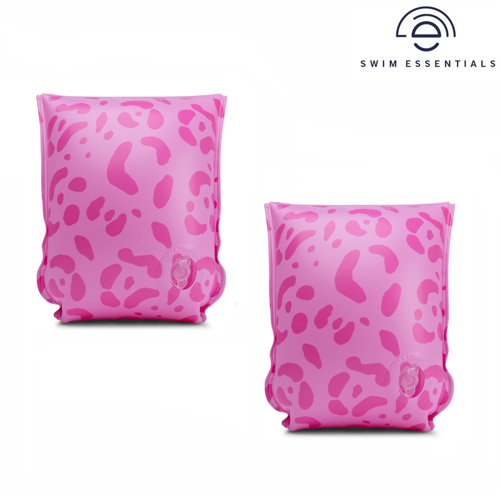 Armpuffar för barn Swim Essentials Pink Leopard