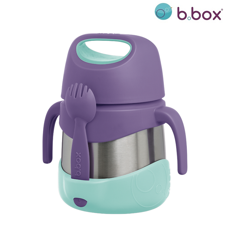 Mattermos med sked för barn B.box Insulated Food Jar Lilac Pop