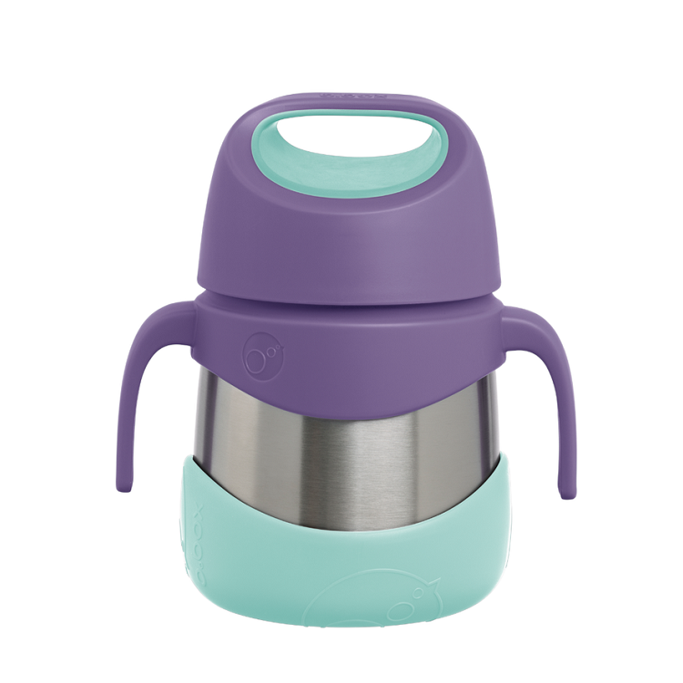 Mattermos med sked för barn B.box Insulated Food Jar Lilac Pop