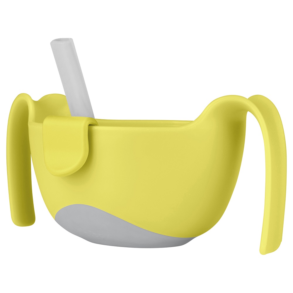 Matskål till barn B.box Bowl and Straw Lemon Sherbet