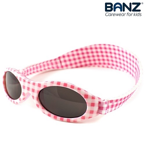 Solglasögon bebis BabyBanz Pink Checkers