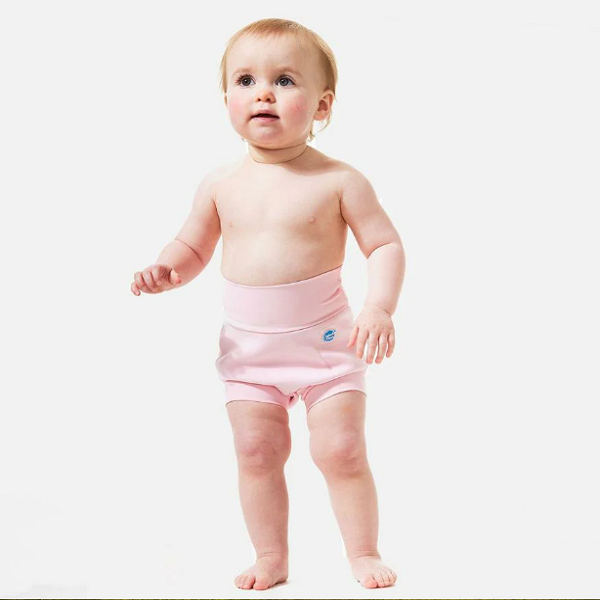 Badblöja SplashAbout Happy Nappy Almond Blossom Rosa