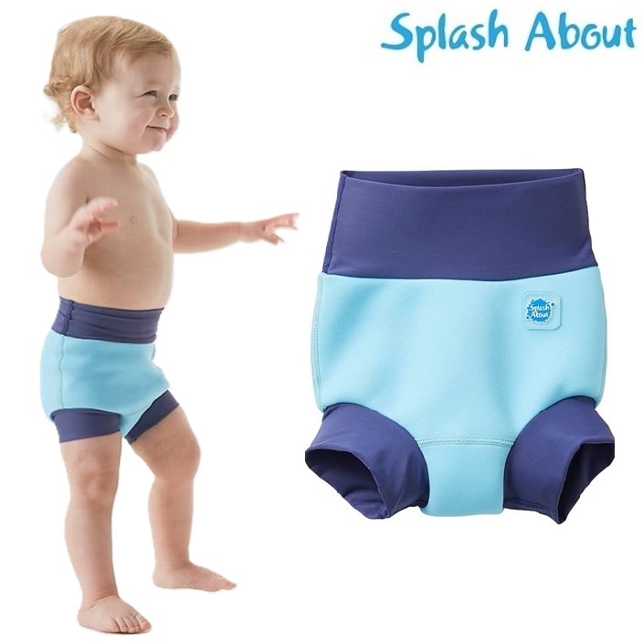 Badblöja - Happy Nappy Blue Cobolt