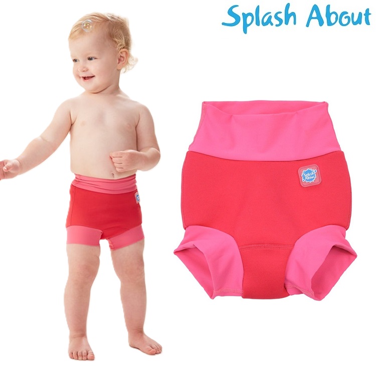 Badblöja SplashAbout Happy Nappy Pink Geranium
