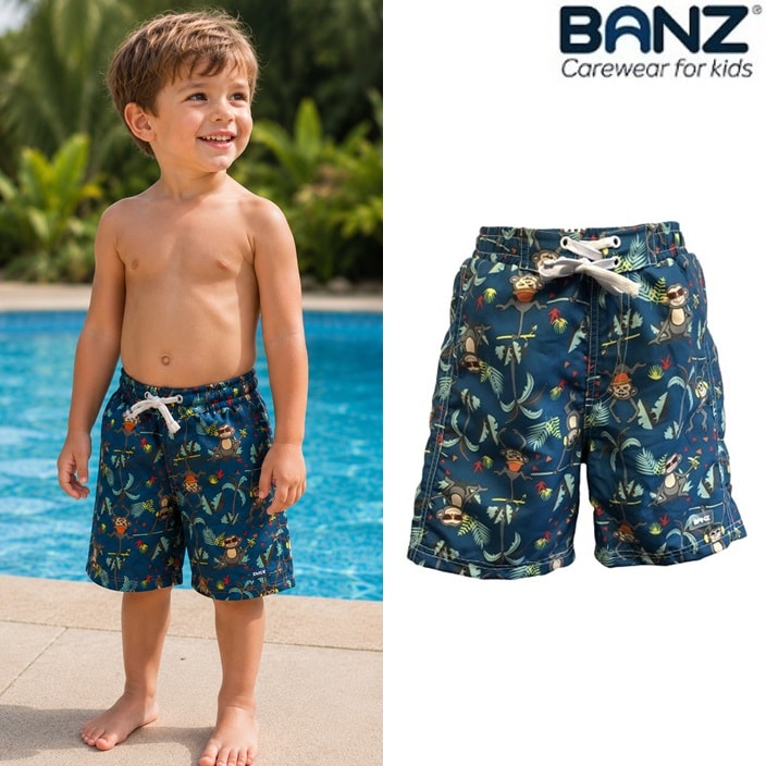 Badbyxor för barn - Banz Petrol Jungle badshorts
