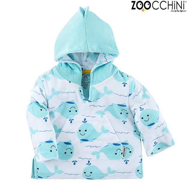 Badponcho för barn och baby Zoocchini Whale