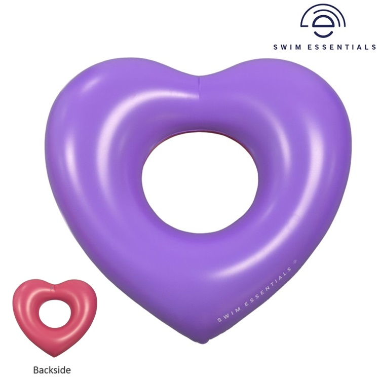 Badring XL för barn - Swim Essentials Heart Dual Colour