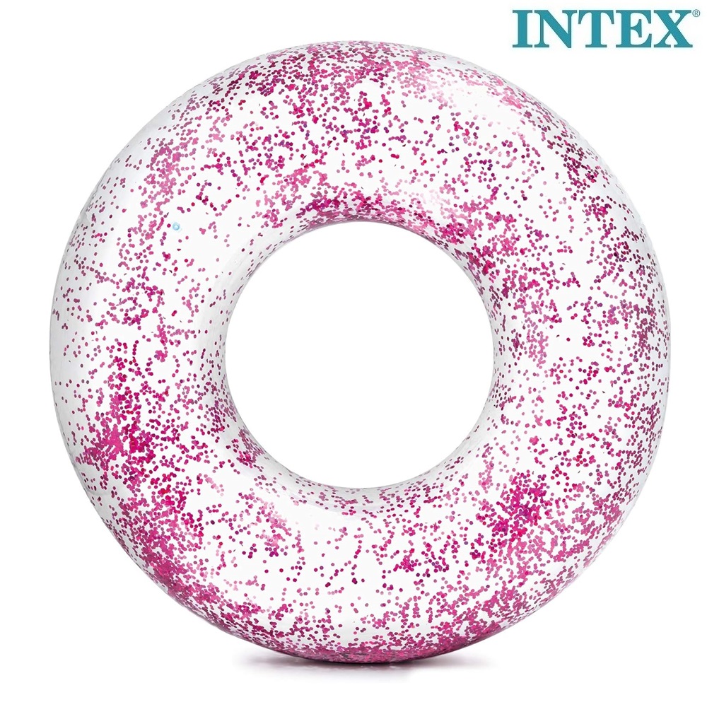 Badring XL för barn - Intex Glitter Pink