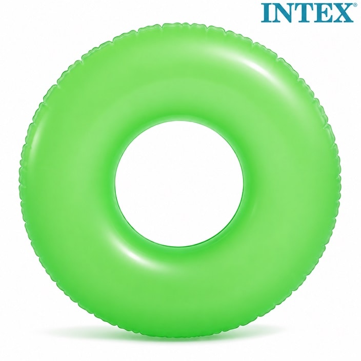 Badring XL för barn - Intex Neon Green