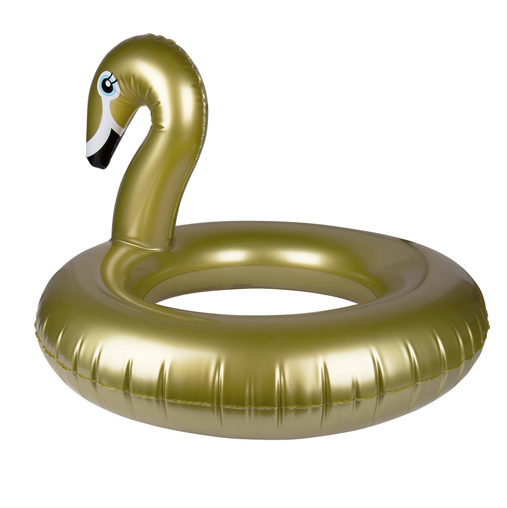 Uppblåsbar badring Swm Essentials Golden Swan