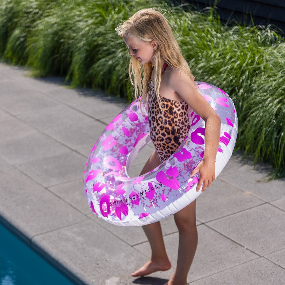 Badring XL Swim Essentials Neon Leopard
