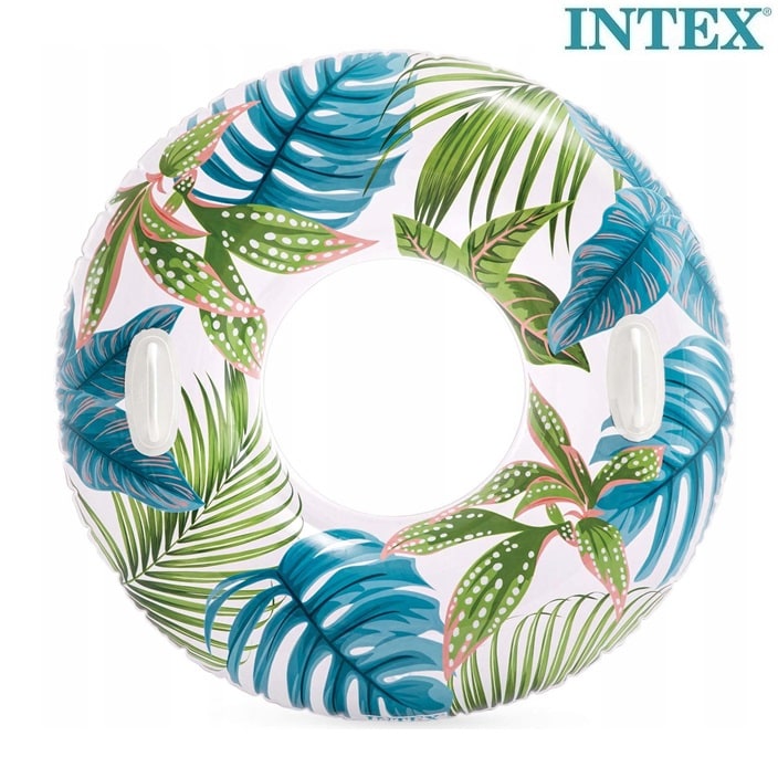 Badring XL med handtag - Intex Tropical Plants