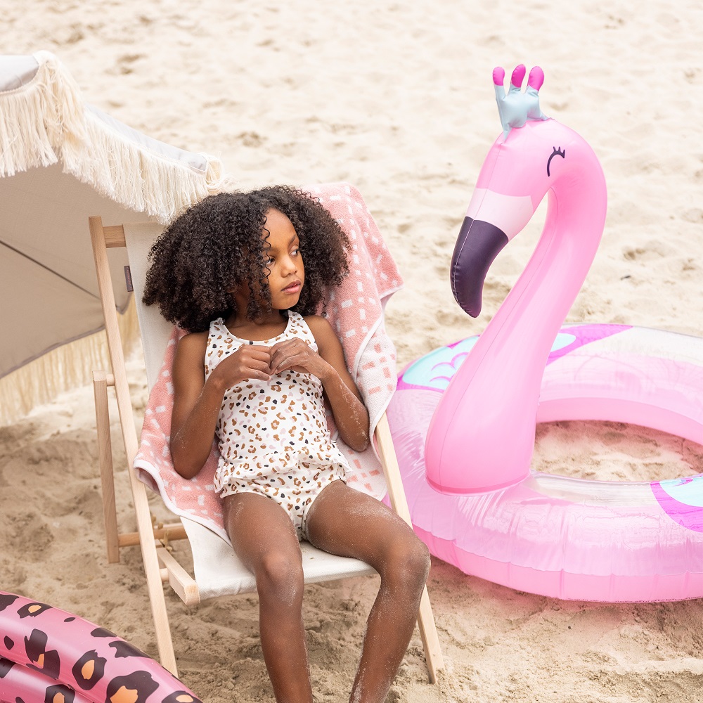 Uppblåsbar badring Swim Essentials Flamingo XL