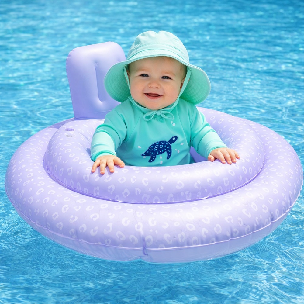 Badring baby - Swim Essentials Lilac Leopard