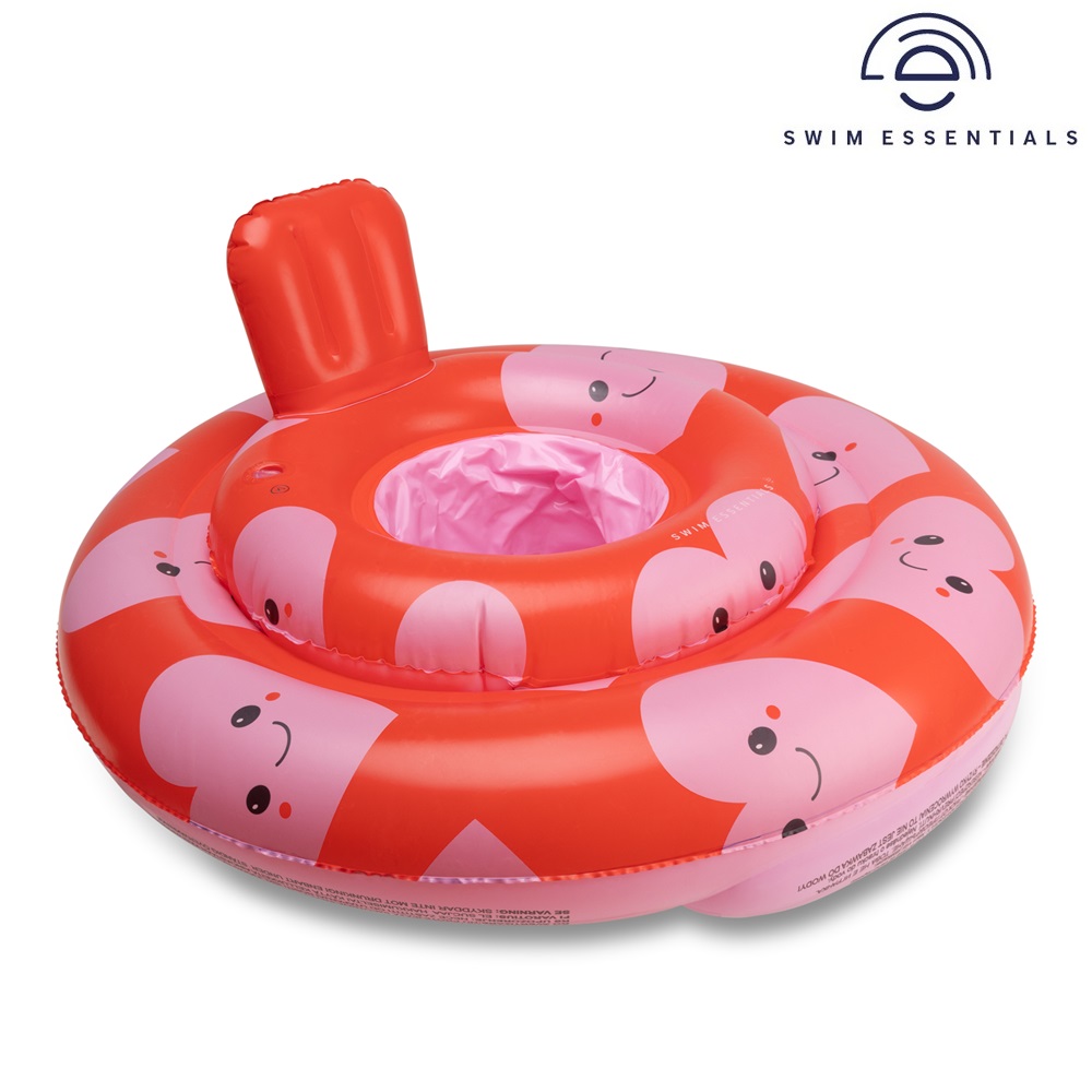 Badring för baby Swm Essentials Pink Hearts