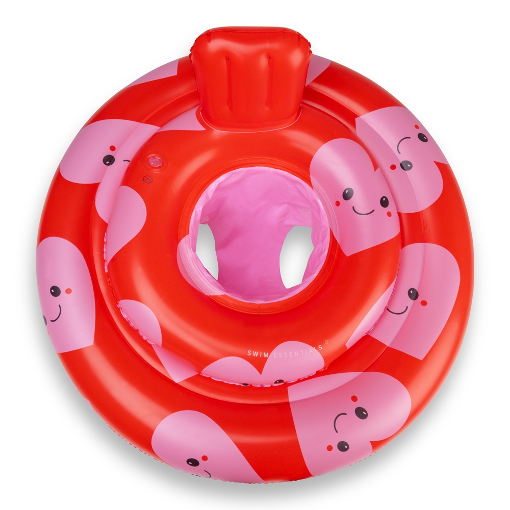 Badring för baby Swm Essentials Pink Hearts