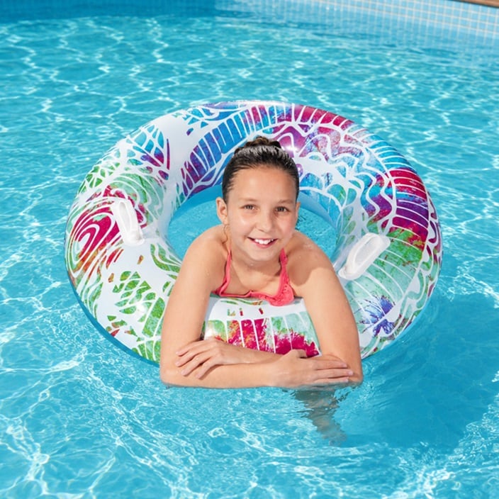 Uppblåsbar badring Bestway Summer Swirl Blue