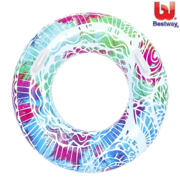 Uppblåsbar badring Bestway Summer Swirl Blue
