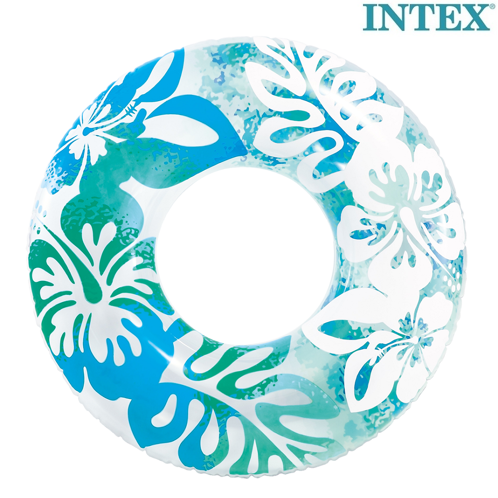 Badring för barn XL Intex Blue Flowers