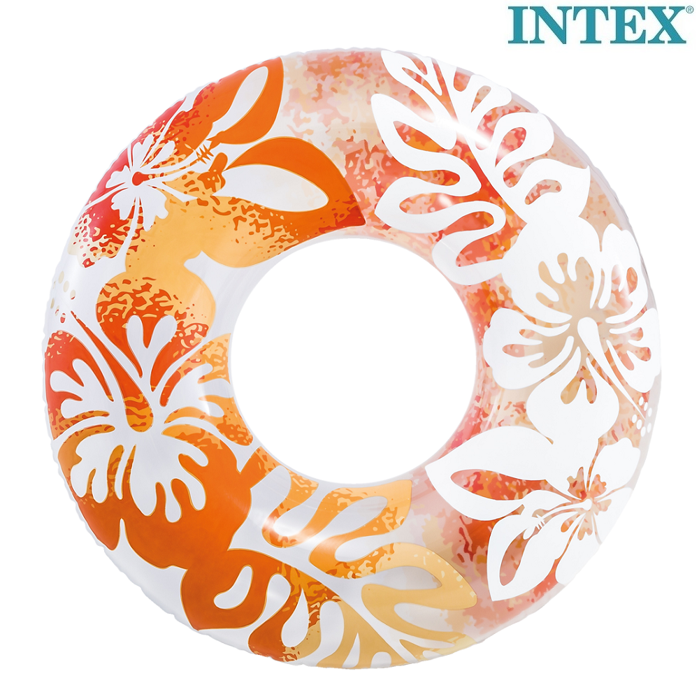 Badring för barn XL Intex Orange Flowers