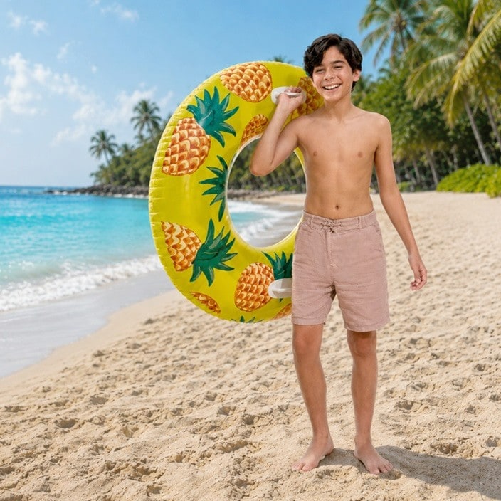 Badring XL för barn - Intex Pineapple