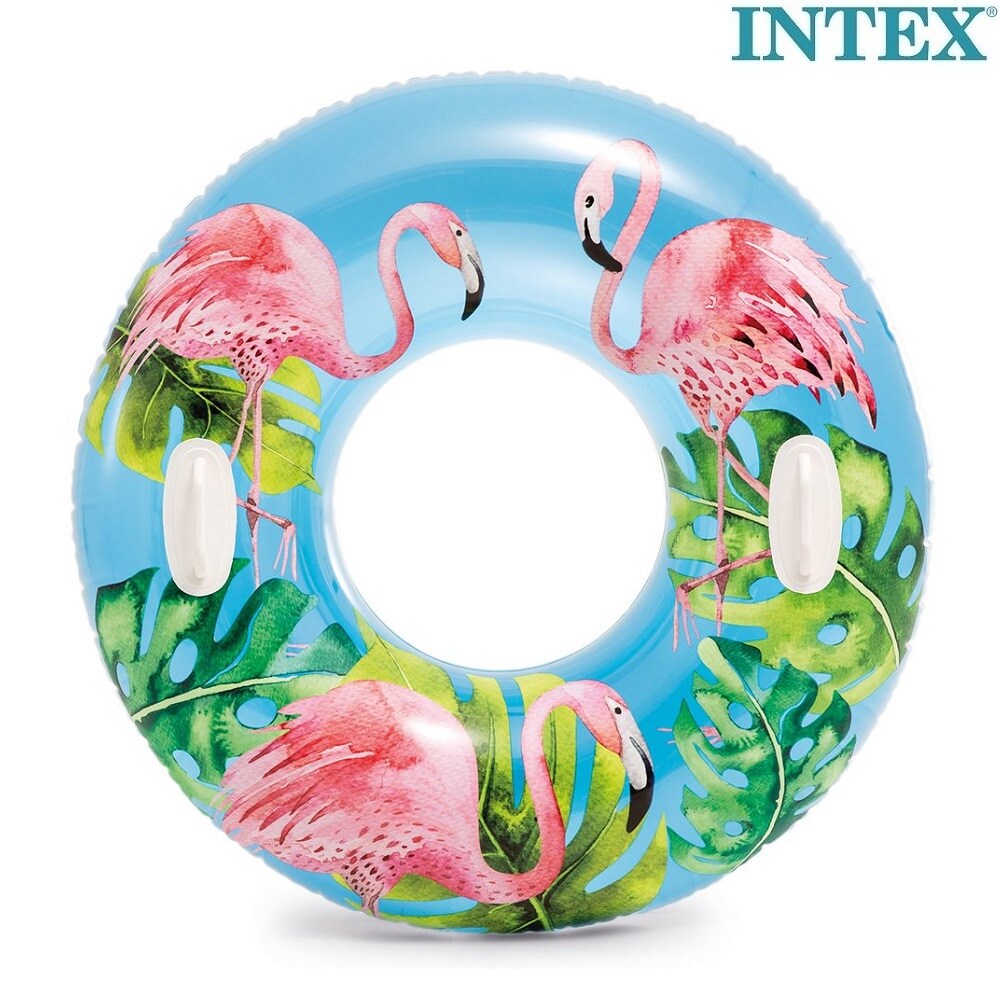 Badring för barn XL Intex Flamingos