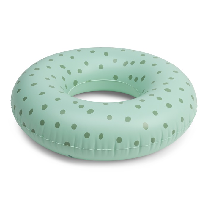 Uppblåsbar badring Swim Essentials Green With Dots
