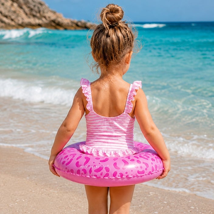 Badring - Swim Essentials Pink Leopard