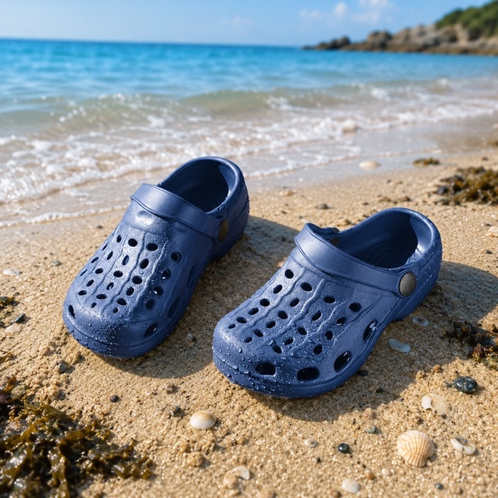 Badtofflor för barn - Playshoes Clogs Navy