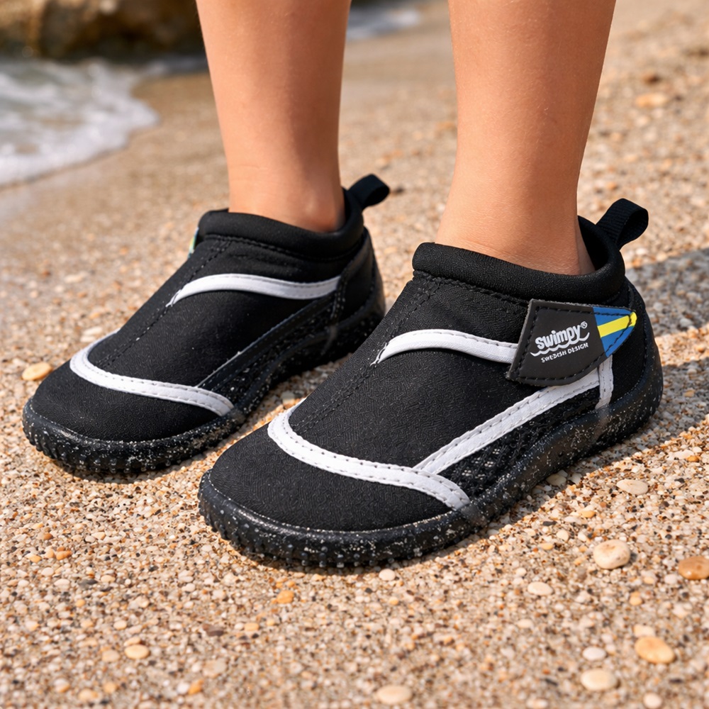 Badskor för barn - Swimpy Svarta