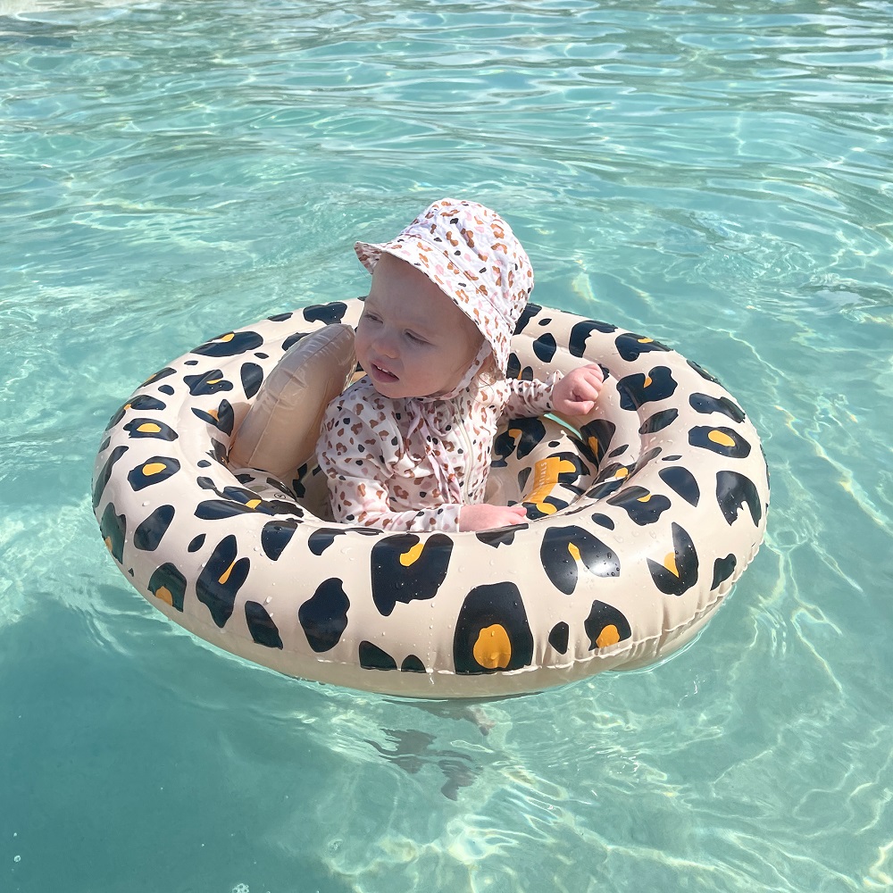 Badring baby Swim Essentials Beige Leopard