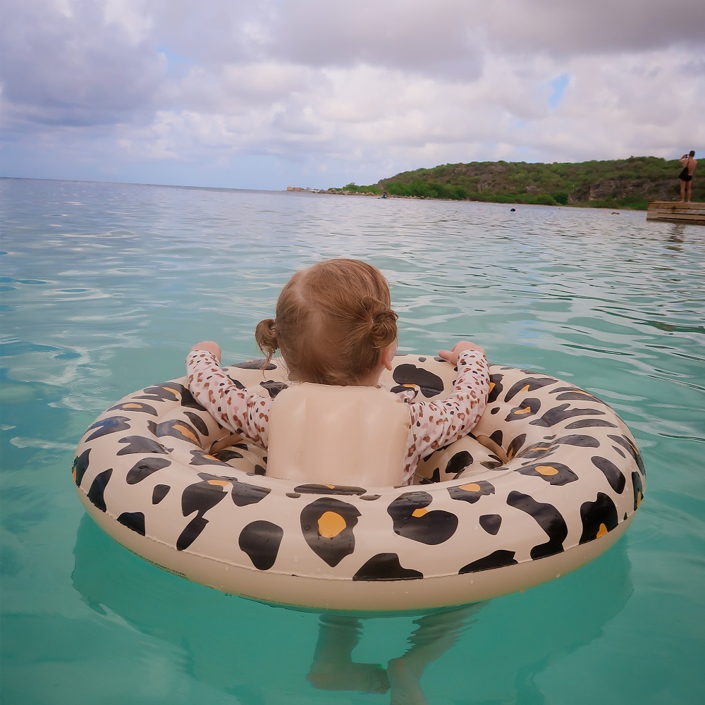 Badring baby Swim Essentials Beige Leopard