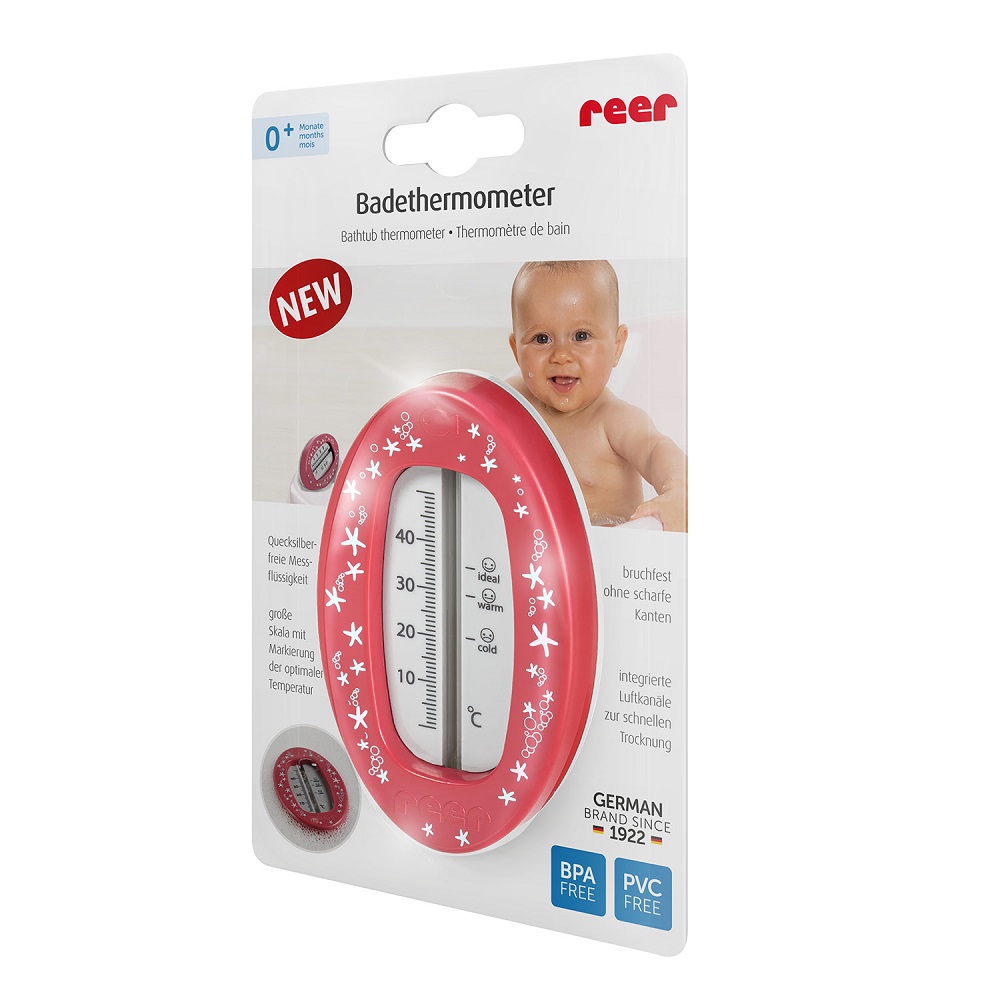 Badtermometer Baby Reer Oval röd