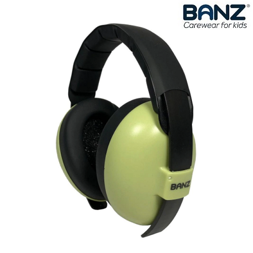 Hörselkåopor för barn Banz Bubzee Green Leaves