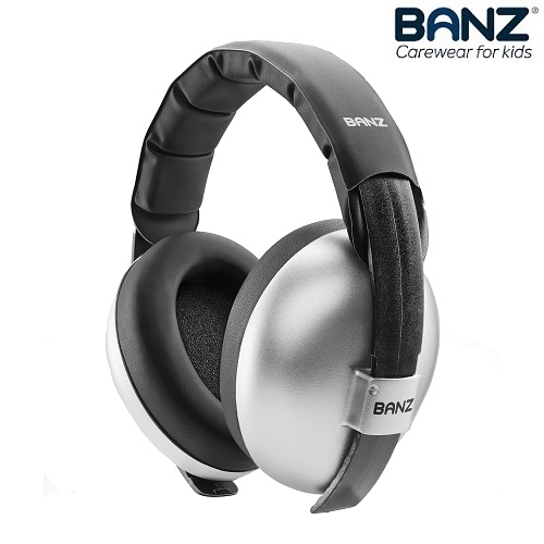 Hörselkåpor baby Banz Bubzee Silver