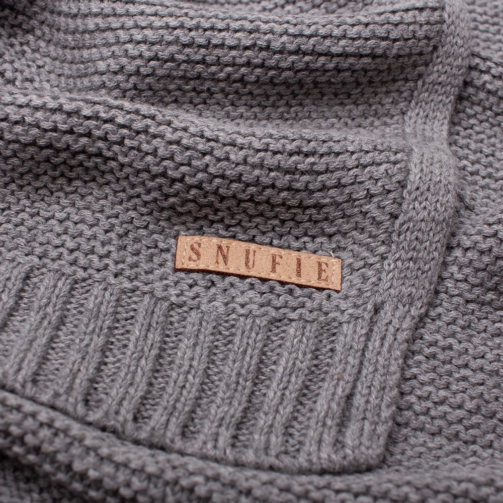 Barnfilt Snufie Knitted Grey