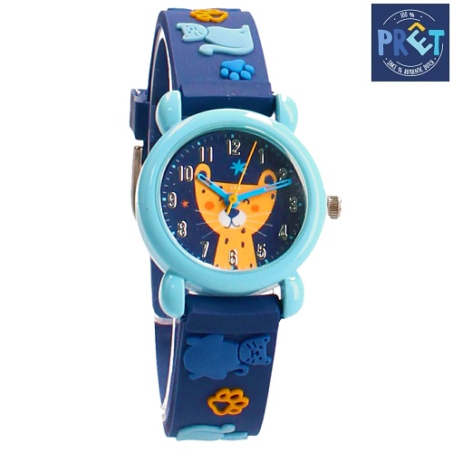 Barnklocka Pret Happy Times Cat navy