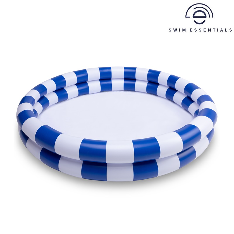 Uppblåsbar barnpool Swim Essentials Blue Stripes