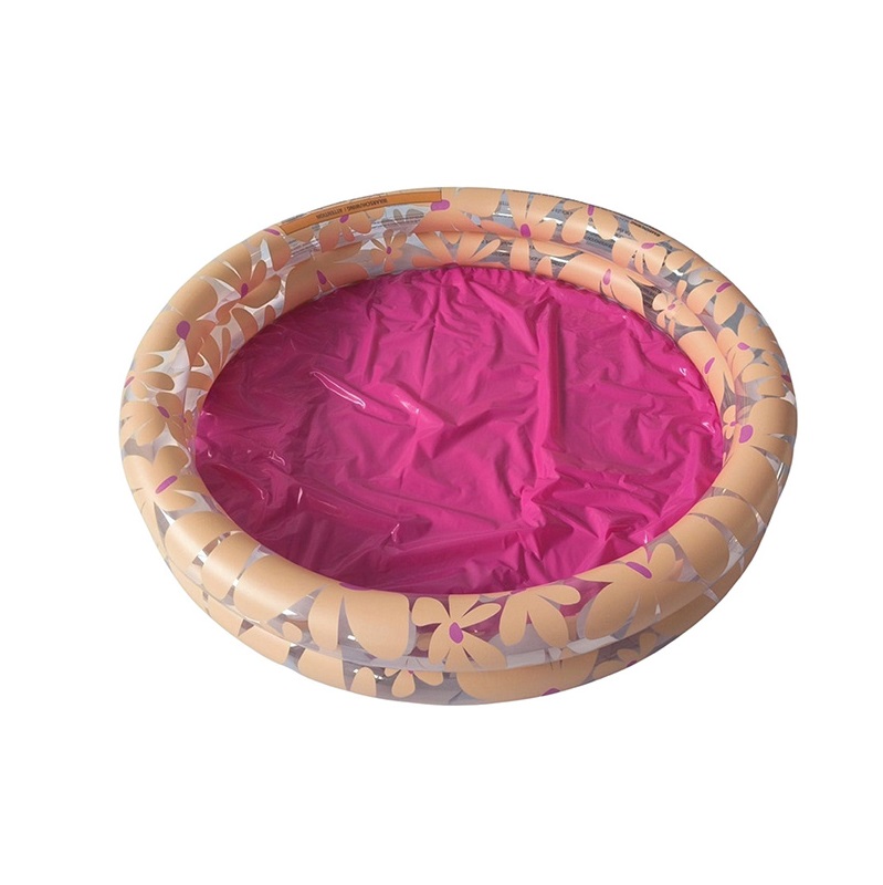 Uppblåsbar barnpool - Swim Essentials Pink Flowers