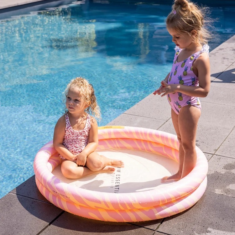 Uppblåsbar barnpool Swim Essentials Pink Zebra