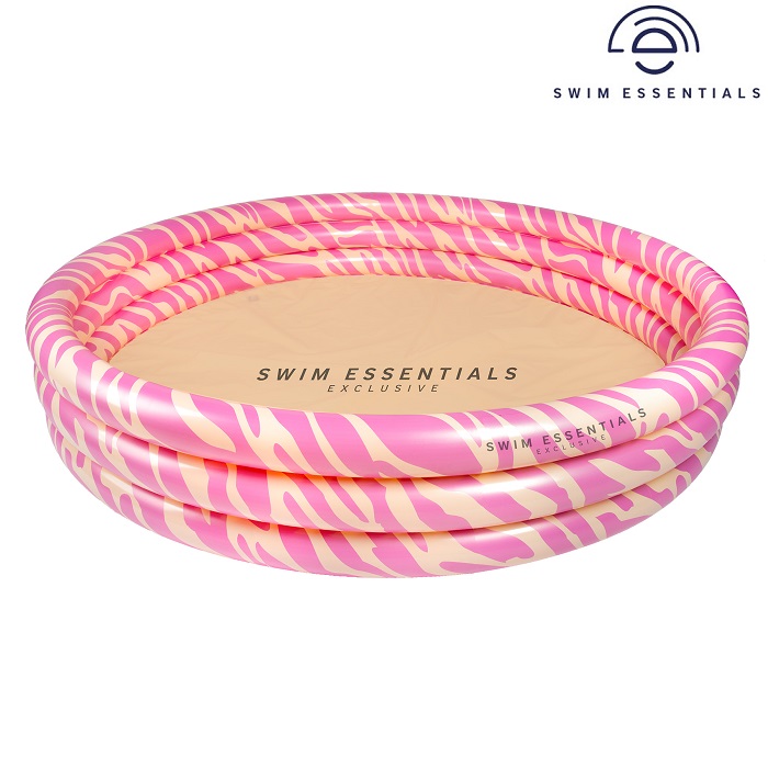 Uppblåsbar barnpool - Swim Essentials Pink Zebra